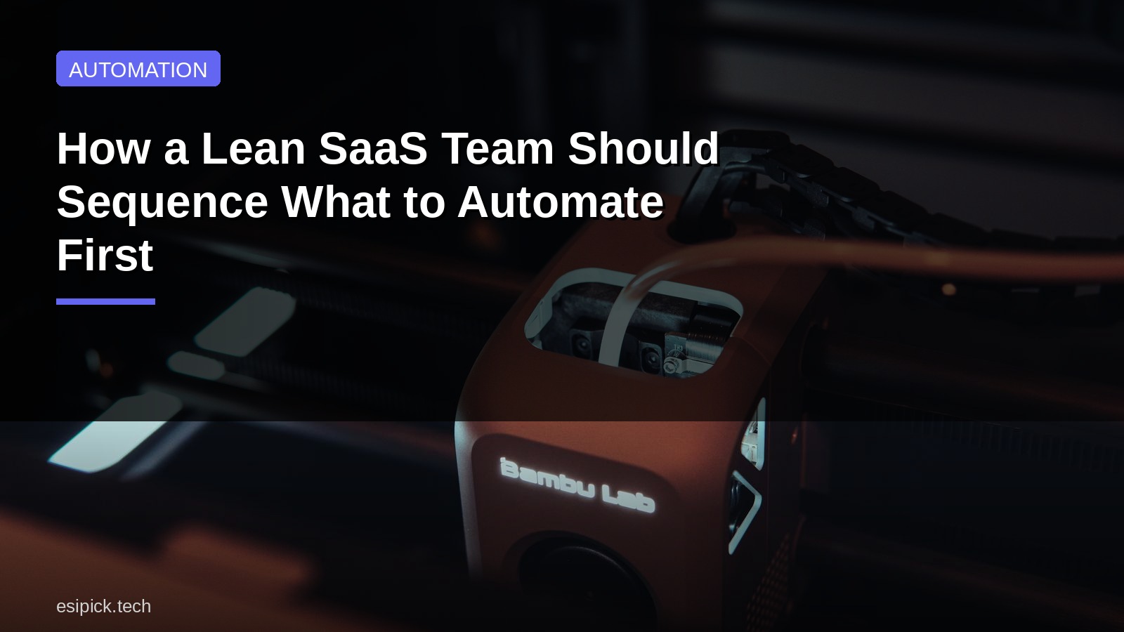 How a Lean SaaS Team Should Sequence What to Automate First