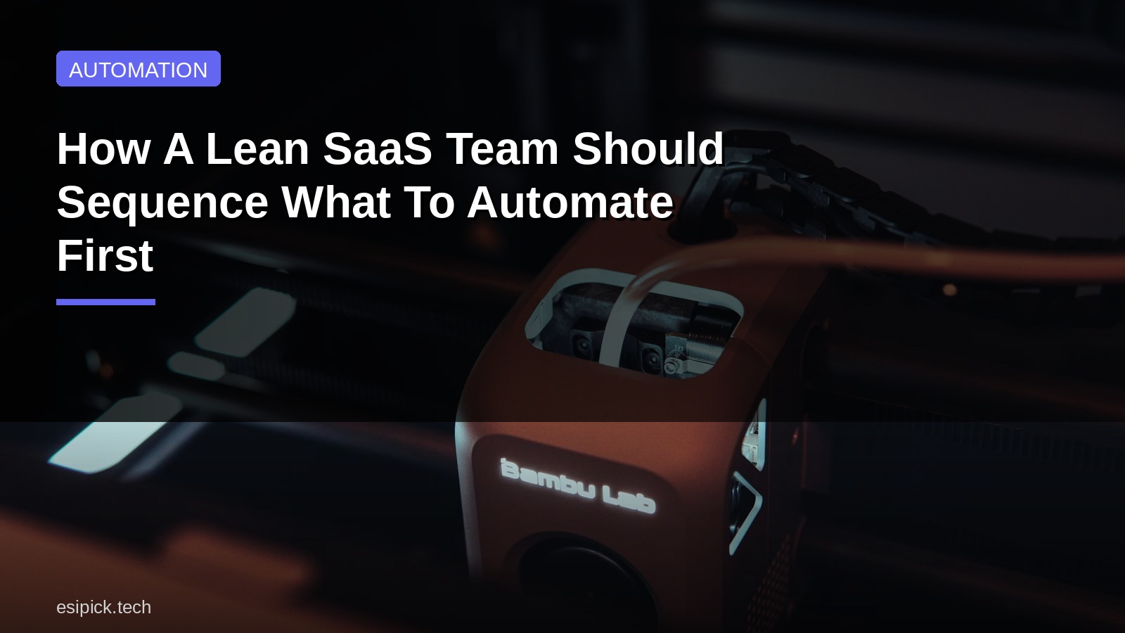 How A Lean SaaS Team Should Sequence What To Automate First