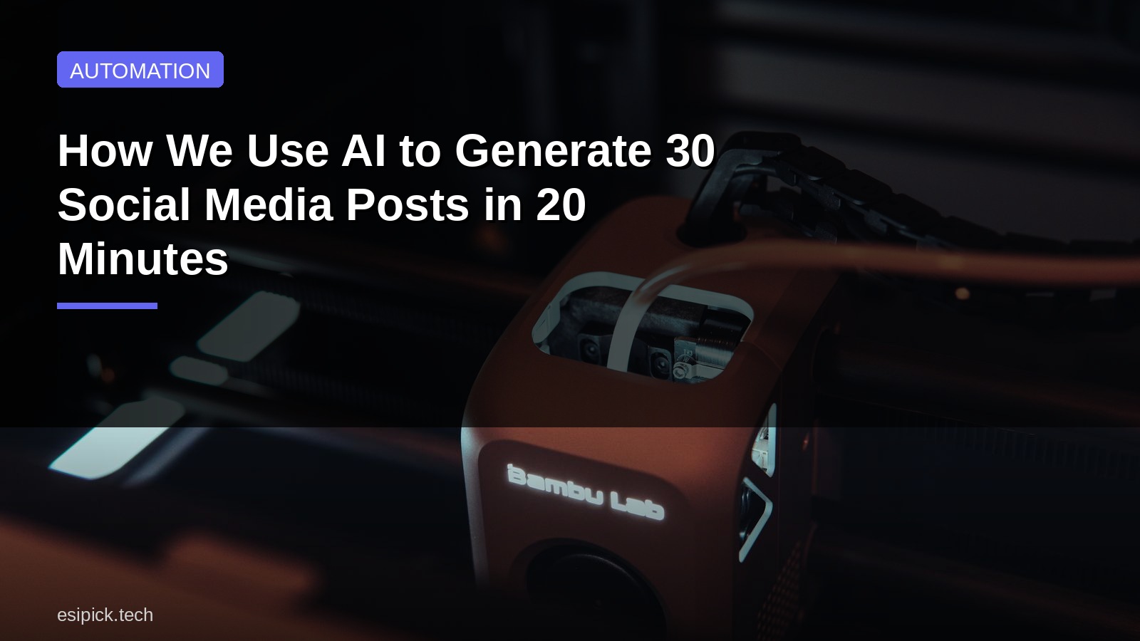 How We Use AI to Generate 30 Social Media Posts in 20 Minutes