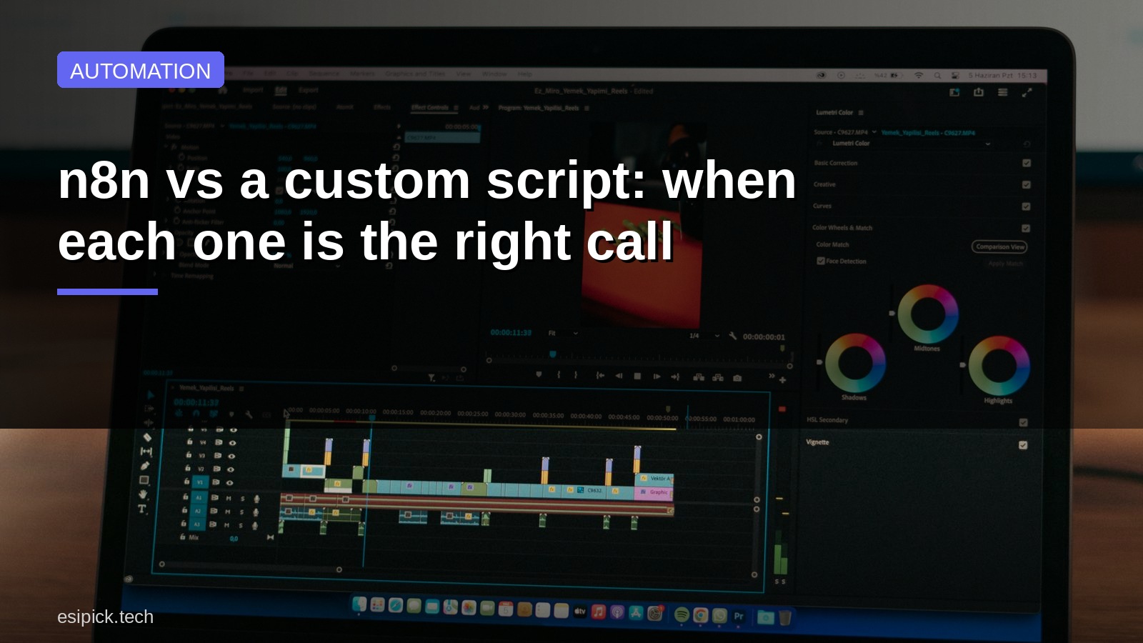n8n vs a custom script: when each one is the right call