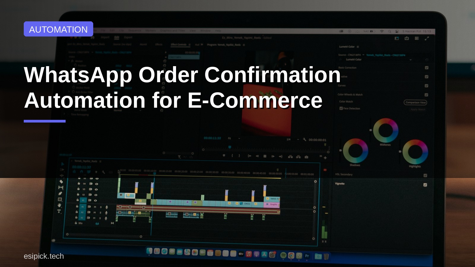 WhatsApp Order Confirmation Automation for E-Commerce