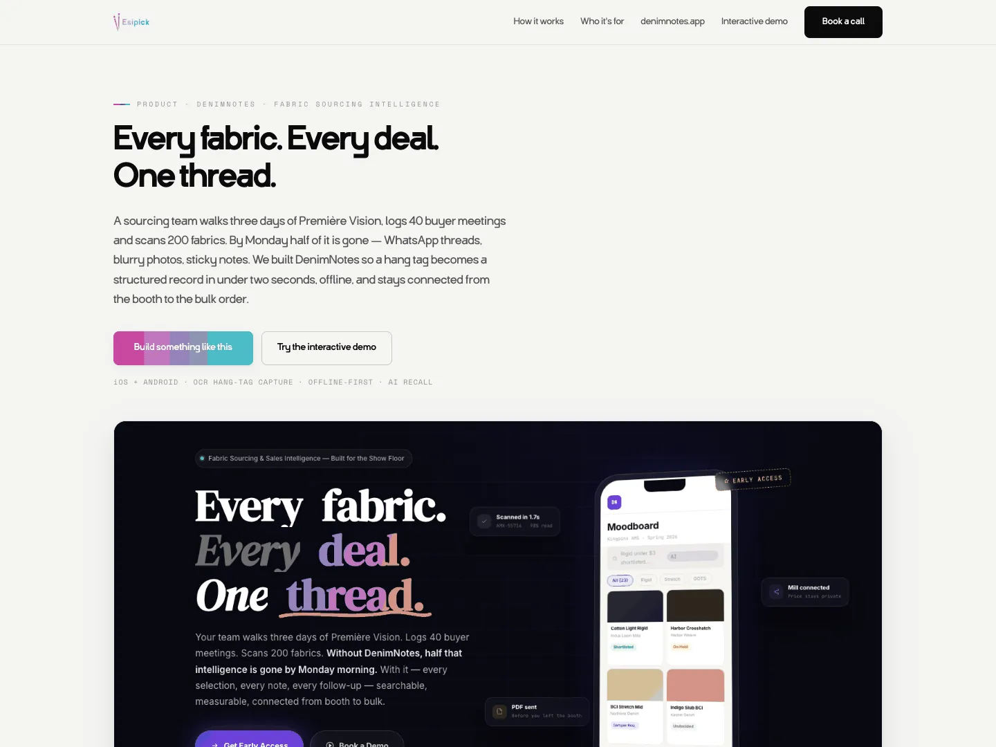 DenimNotes case study